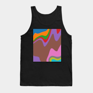 Gradient waves. Tank Top